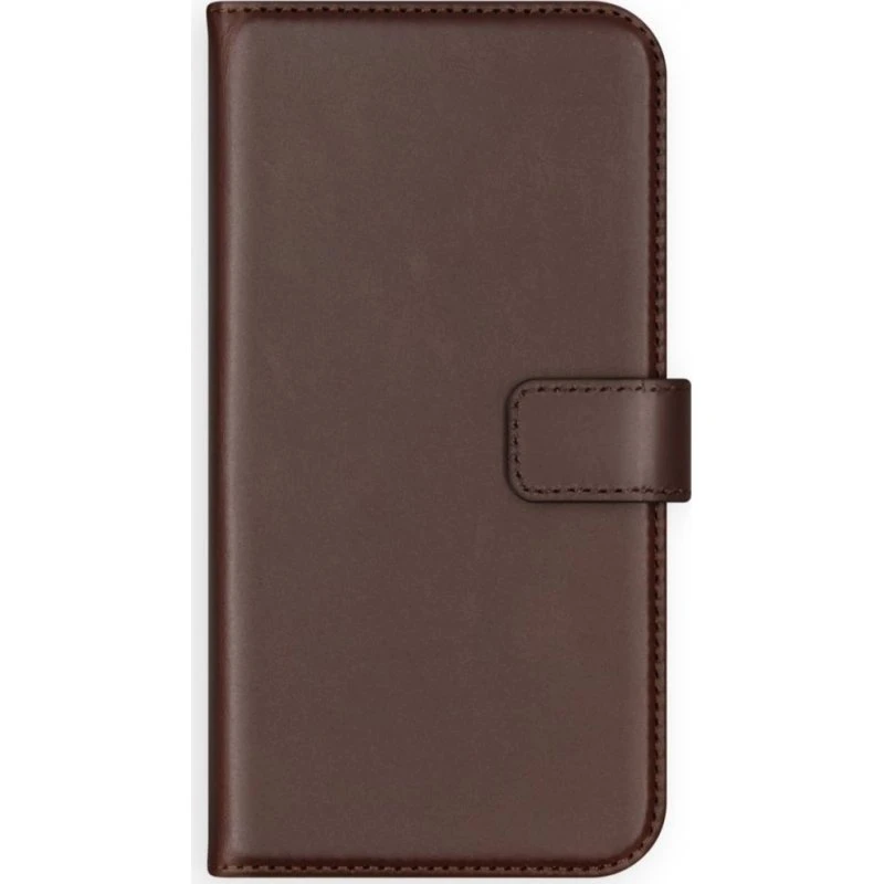 Selencia Echt Leren Bookcase voor Samsung Galaxy A40 - Bruin