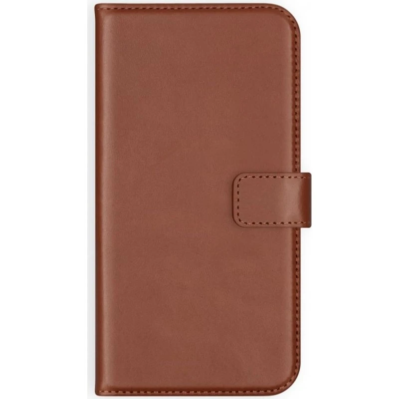 Selencia Echt Leren Bookcase voor Apple iPhone 11 Pro Max - Lichtbruin