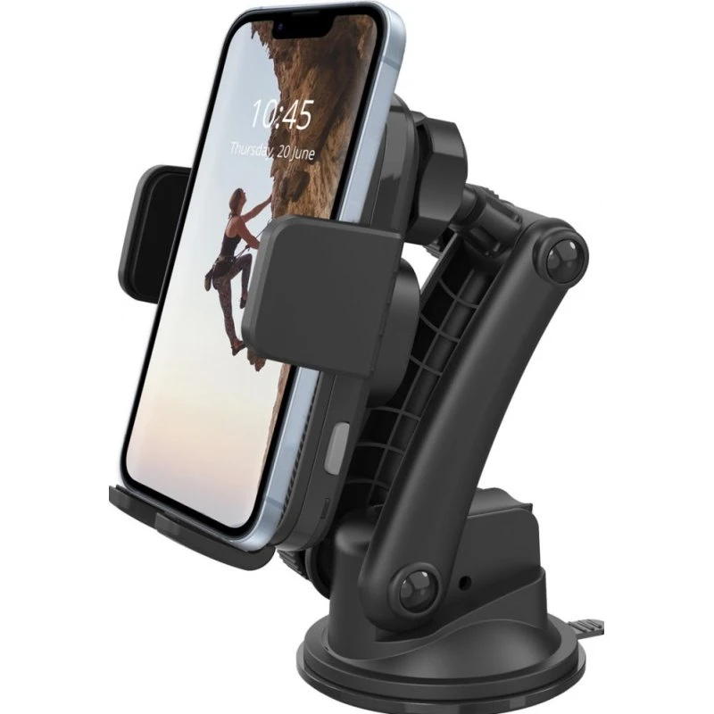 Accezz Telefoonhouder Auto - Draadloos Opladen - Dashboard/Voorruit