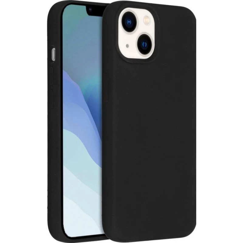 Accezz Liquid Silicone Backcover voor iPhone 14 / 13 - Zwart