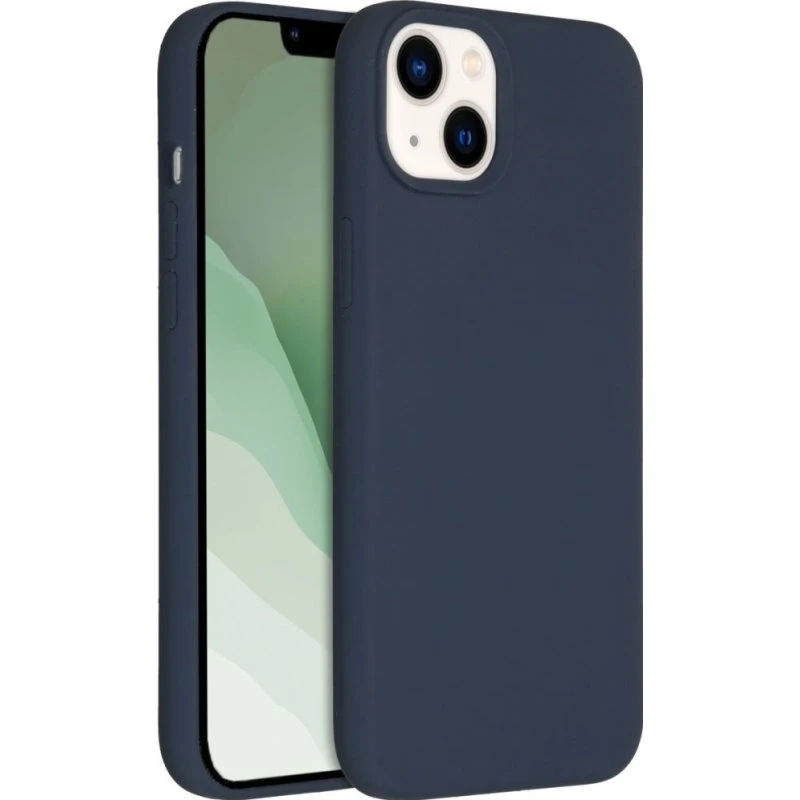 Accezz Liquid Silicone Backcover voor Apple iPhone 14 Plus - Donkerblauw