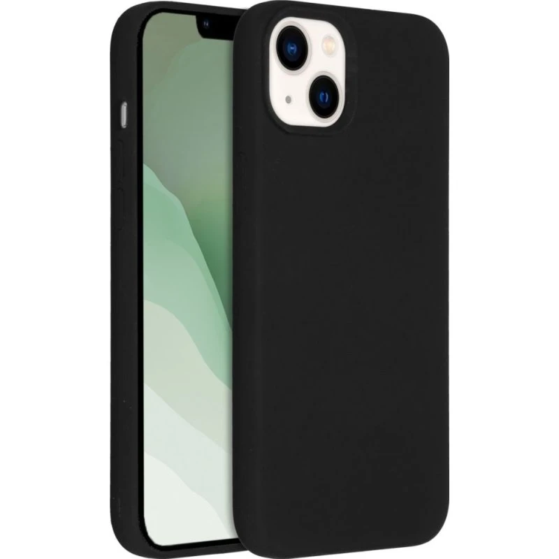 Accezz Liquid Silicone Backcover voor Apple iPhone 14 Plus - Zwart