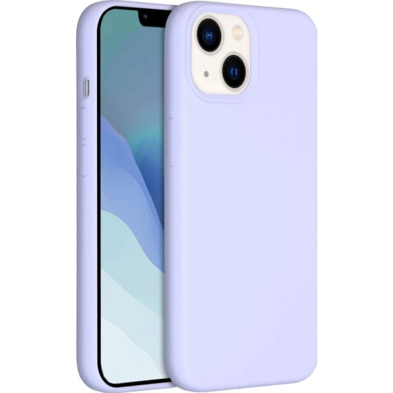 Accezz Liquid Silicone Backcover met MagSafe voor iPhone 14 / 13 - Paars