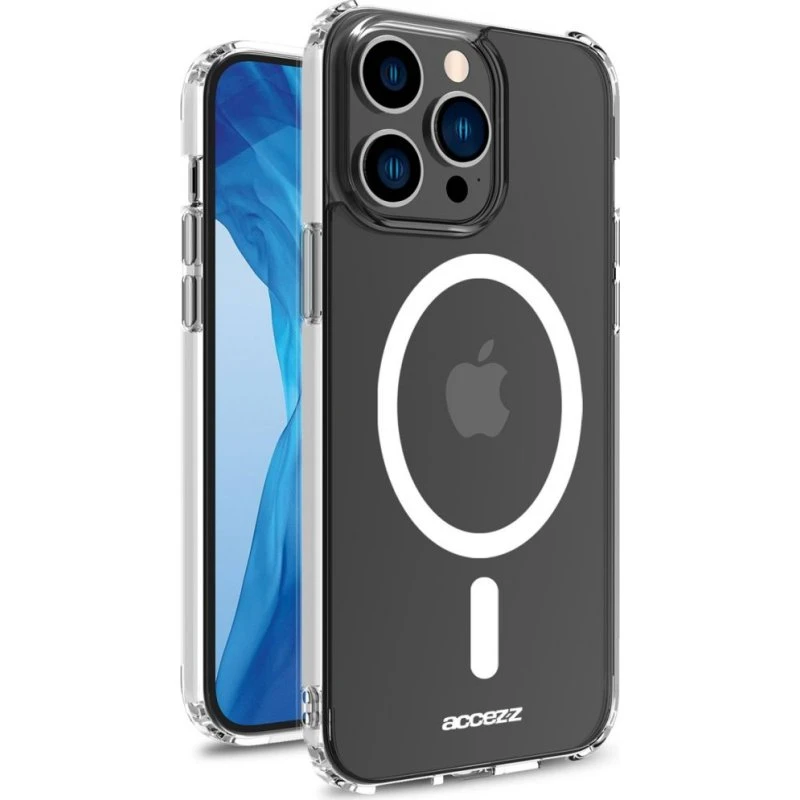 Accezz Clear Backcover met MagSafe voor iPhone 14 Pro - Transparant