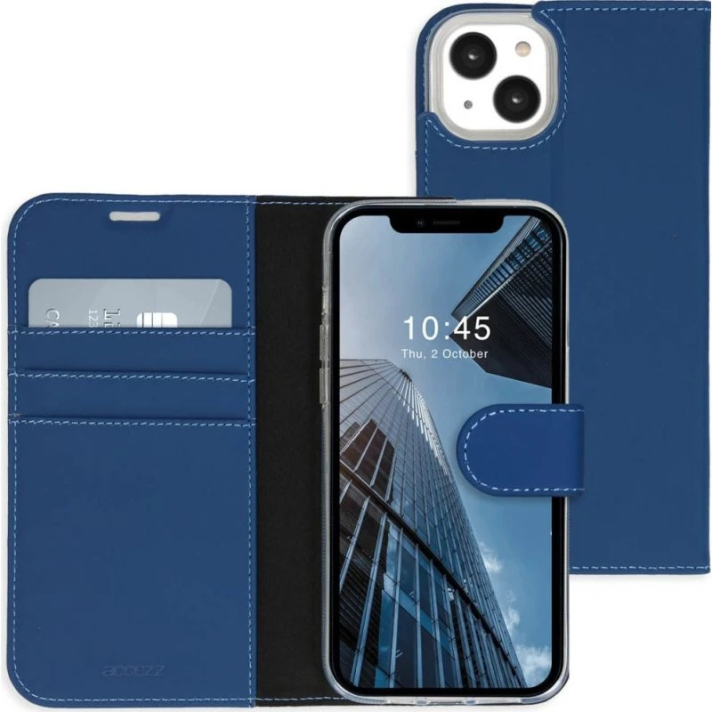 Accezz Wallet Softcase Bookcase iPhone 14 Plus - Donkerblauw