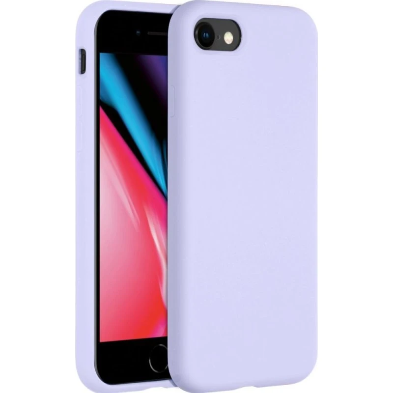 Accezz Liquid Silicone Backcover voor iPhone SE (2022/2020) / 8 / 7 - Paars