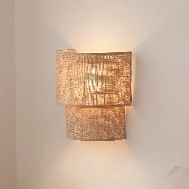Duolla Wandlamp Boho - Jute & Textiel - 22 cm - E27