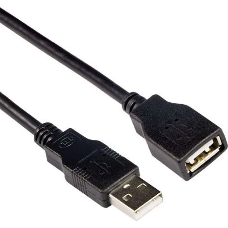 ACT USB 2.0 Verlengkabel A man naar A vrouw zwart, 3m