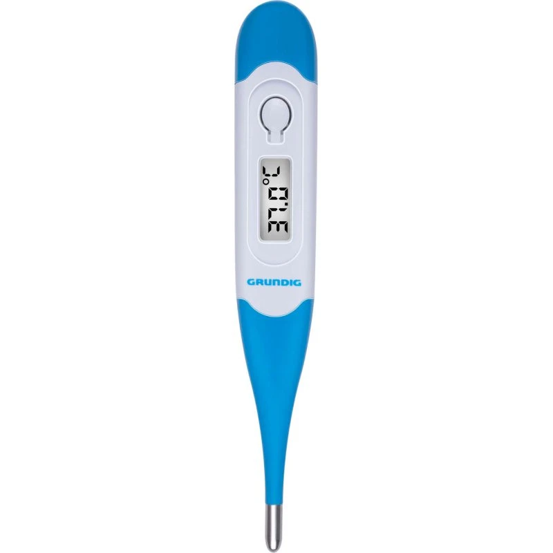 Grundig Lichaamsthermometer Blauw-Wit, 12,4 x 1,9 x 1,1 cm