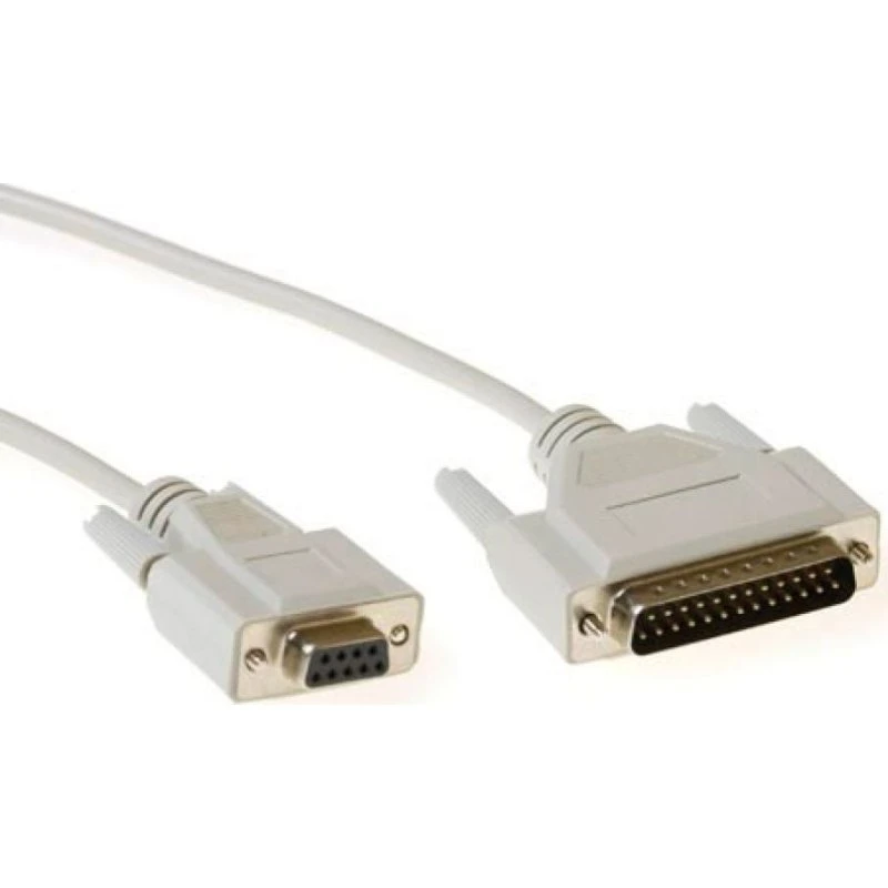 ACT Seriële kabel 1,8m 9-pin D-sub female naar 25-pin D-sub male