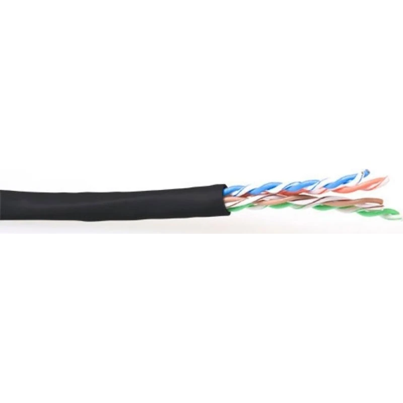 ACT CAT6 U/UTP PVC Patchkabel Zwart 100m