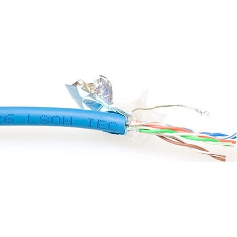 ACT CAT5E F/UTP LSZH Soepele Patchkabel Blauw 100m