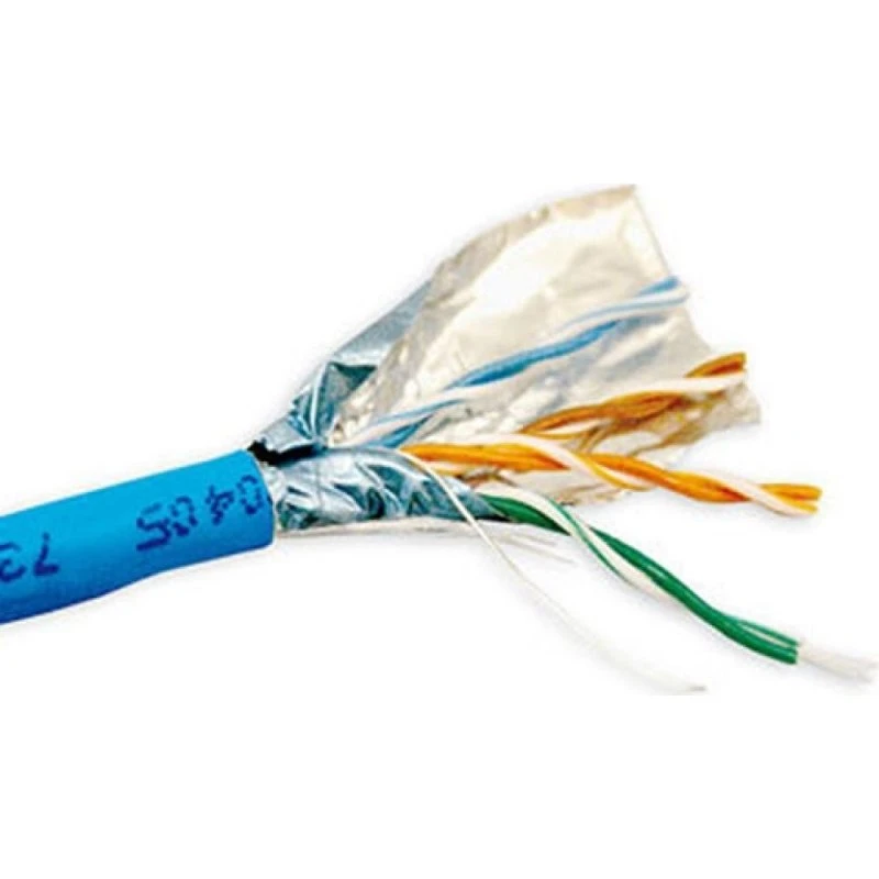 ACT CAT5E F/UTP LSZH soepele patchkabel blauw 500m