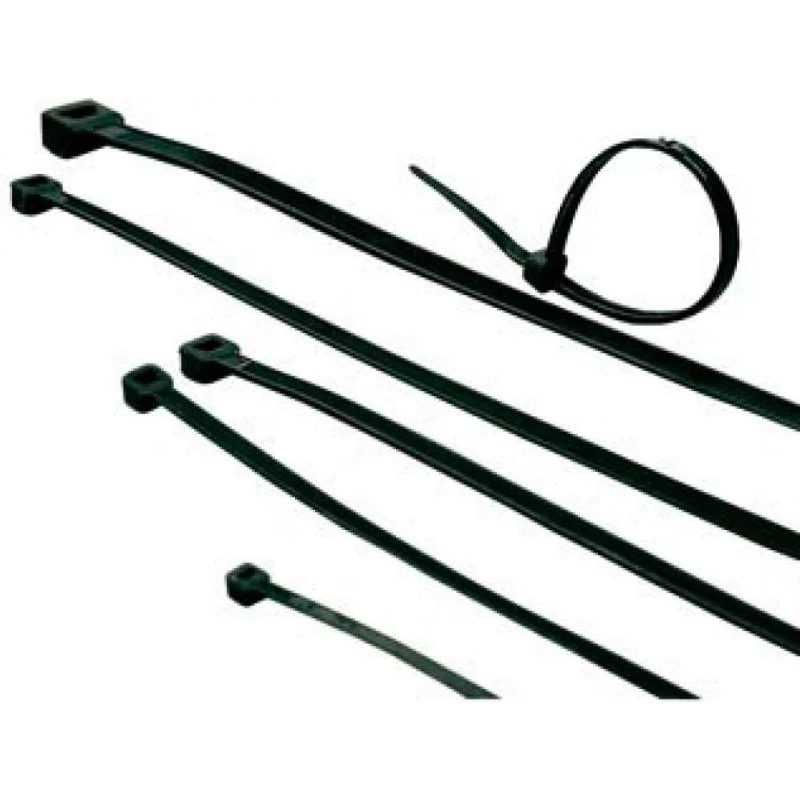 ACT Zwarte Tiewraps 450mm - UV-bestendig Nylon 6/6