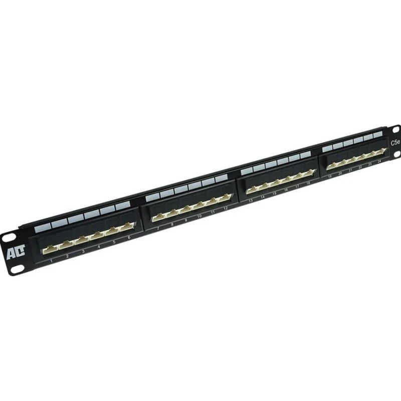 ACT Patchpaneel CAT5E Unshielded 24 Poorten 45°