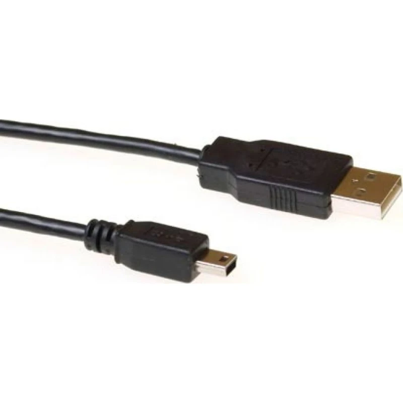 Intronics SB2415 USB 2.0 A naar Mini-B Kabel - 5m - Zwart