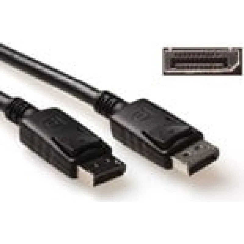 ACT DisplayPort Kabel 3m - 4K@60Hz - Met Pin 20 aangesloten