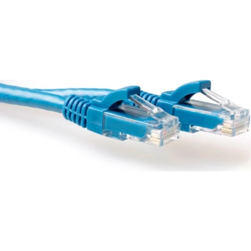 ACT Blauwe CAT6A U/UTP Patchkabel 10m Snagless