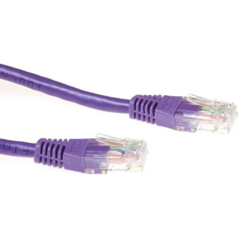 ACT Paarse CAT6A U/UTP Patchkabel - 20 meter