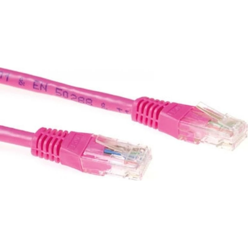 ACT Roze U/UTP CAT6A Patchkabel 15m - IB7315