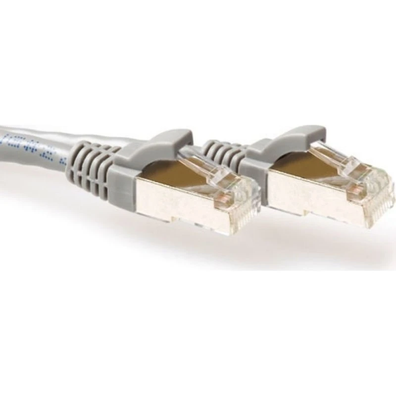 ACT CAT6A SFTP Patchkabel 20m - Grijs - LSZH Snagless