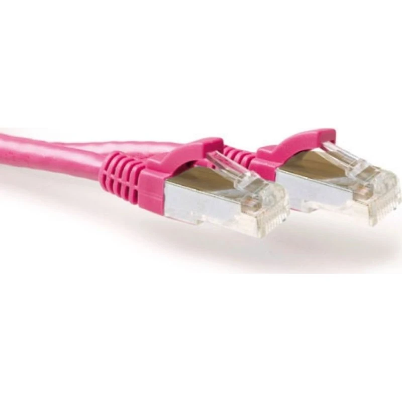ACT Roze CAT6A Patchkabel 30m LSZH SFTP Snagless