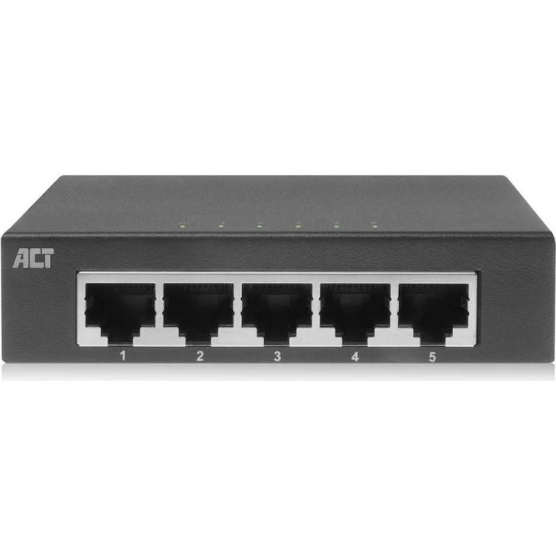 ACT AC4415 5-Poorts Gigabit Ethernet Switch - Metalen ontwerp