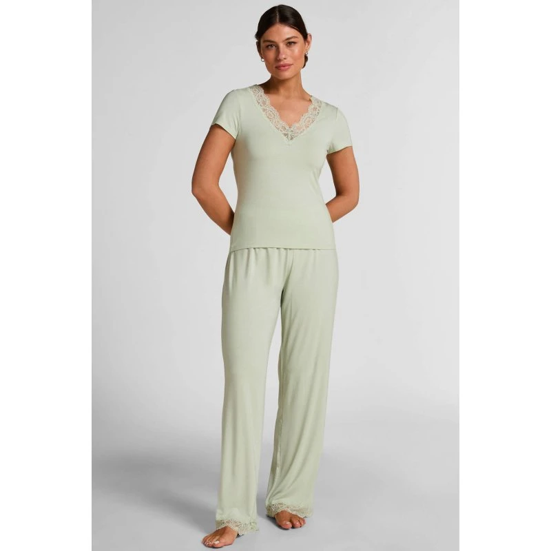 Hunkemöller Pyjama Set Nana Lichtgroen