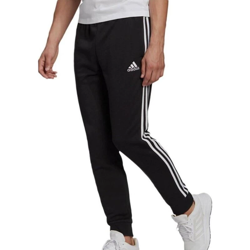 adidas Essentials Fleece Tapered Cuff 3-Stripes Joggers Heren
