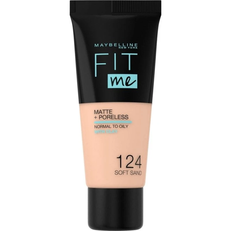 Maybelline Fit Me Matte & Poreless Foundation 124 Soft Sand 30 ml