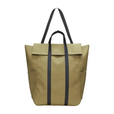 RAINS Unisex 2-Way Tote Bag Large W3 Fawn