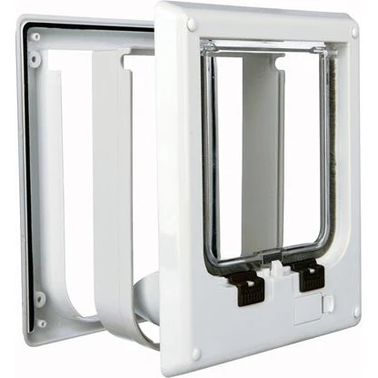 Trixie 4-Weg Huisdierluik Elektromagnetisch Wit 21x24 cm