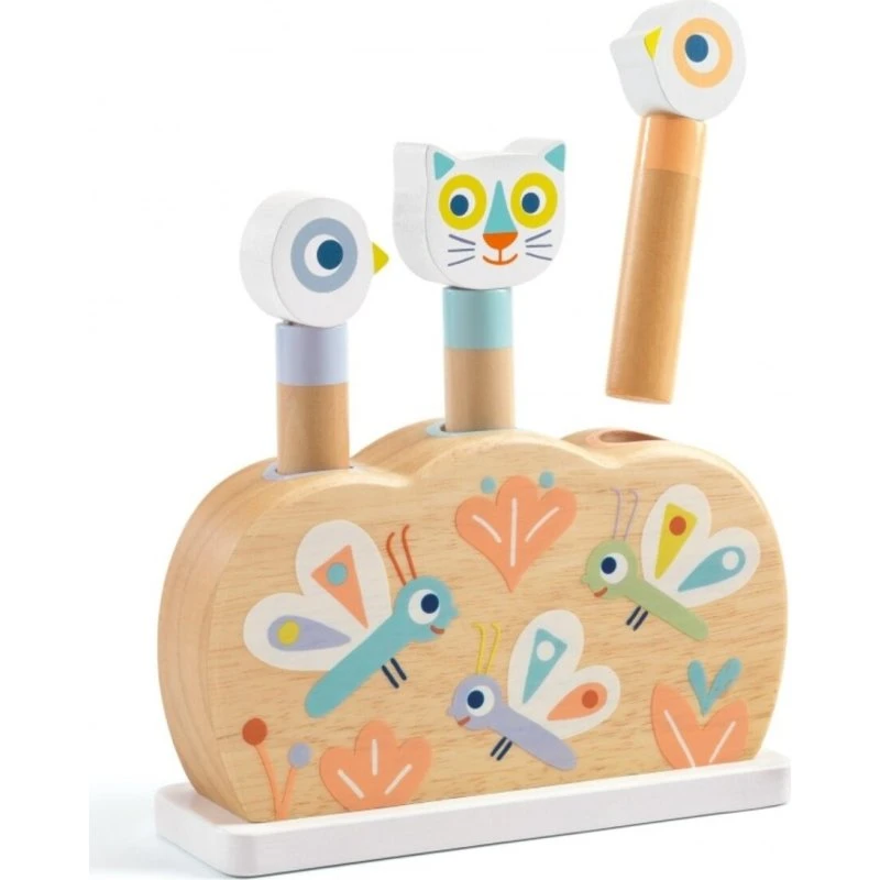 Djeco Baby Popi Springend Dierenspeeltje, 12 maanden+