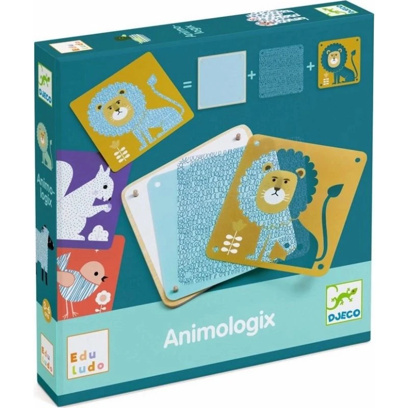 Djeco Eduludo Animologix Houten Legpuzzel