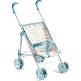Djeco Pomea Poppenbuggy Blauw 44cm