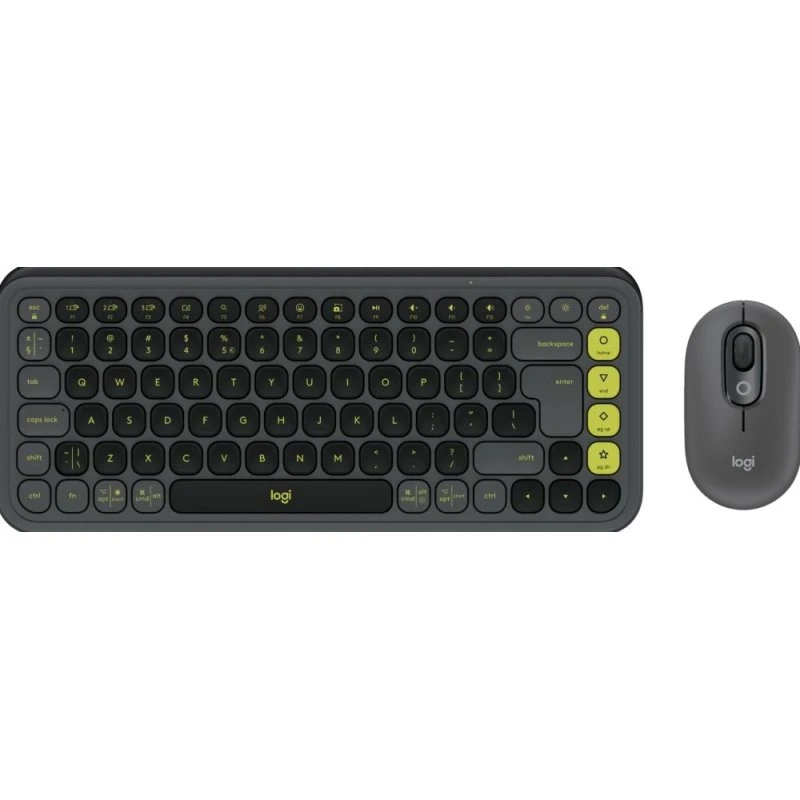 Logitech Pop Icon Combo Toetsenbord en Muis Set - Grafiet