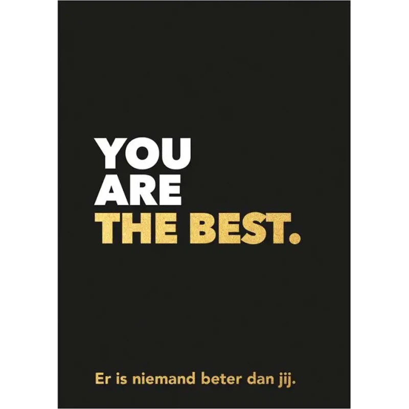 You are the best - Inspirerend giftboekje door Lantaarn Publis