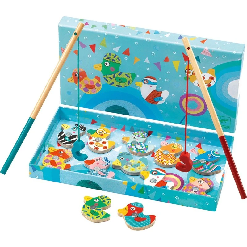Djeco Magnetisch Visspel Houten Eenden 2+