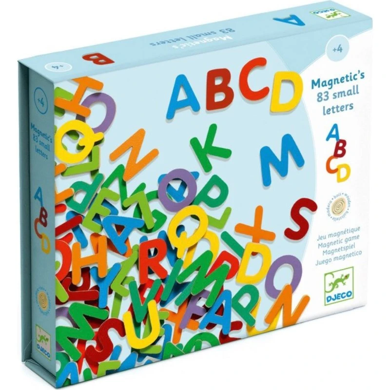 Djeco Magneten Grote Letters, 83 stuks