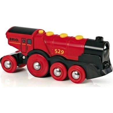 BRIO 33592 Rode Actielocomotief op Batterijen
